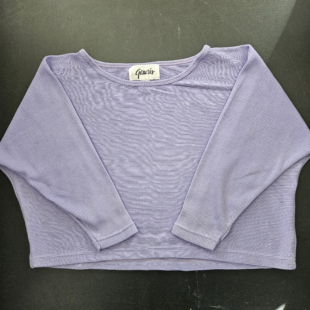 Vintage - 70's Oversize "Genesis" Crop Top - "Made in Korea" - Size M - NWOT